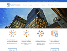Tablet Screenshot of facilityworld.com